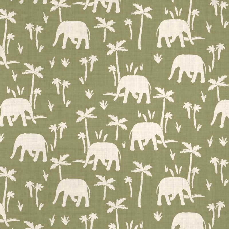 Printed Cotton NAMIBE Almond / Ecru